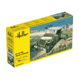 KIT PARA MONTAR HELLER US 1/4 TON TRUCK & TRAILER 1/72 55 PEÇAS HLR 79997